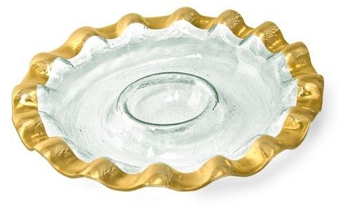 14 3/4" round chip and dip server