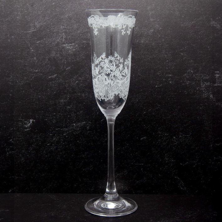 Giardino, White Champagne Flute