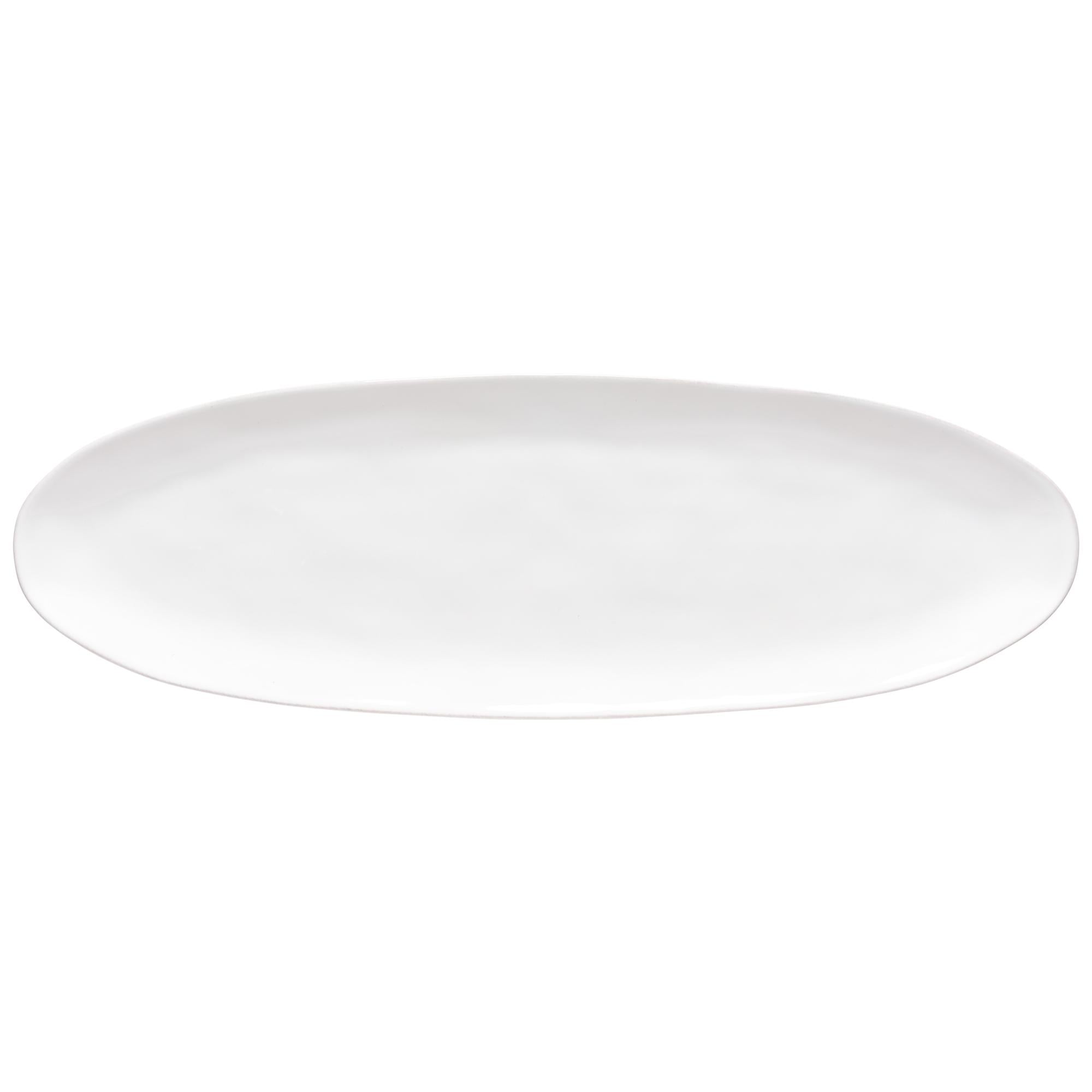 Oval platter, White