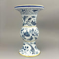 Sacred Bird &amp; Butterfly Blue Shang Vase