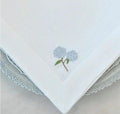 Napkin Large, Hydrangea, White (Blue)