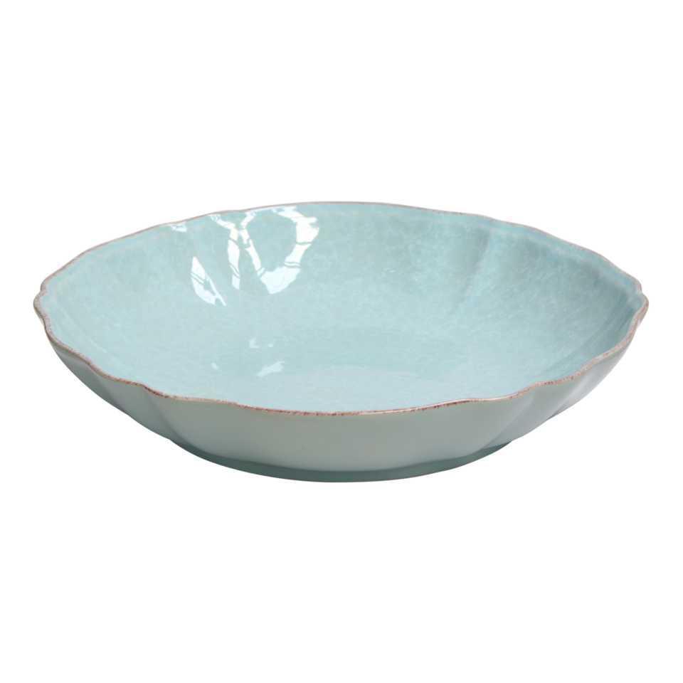 Soup Pasta Plate, Robin egg blue