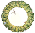 Embossed Green Leaf Plate