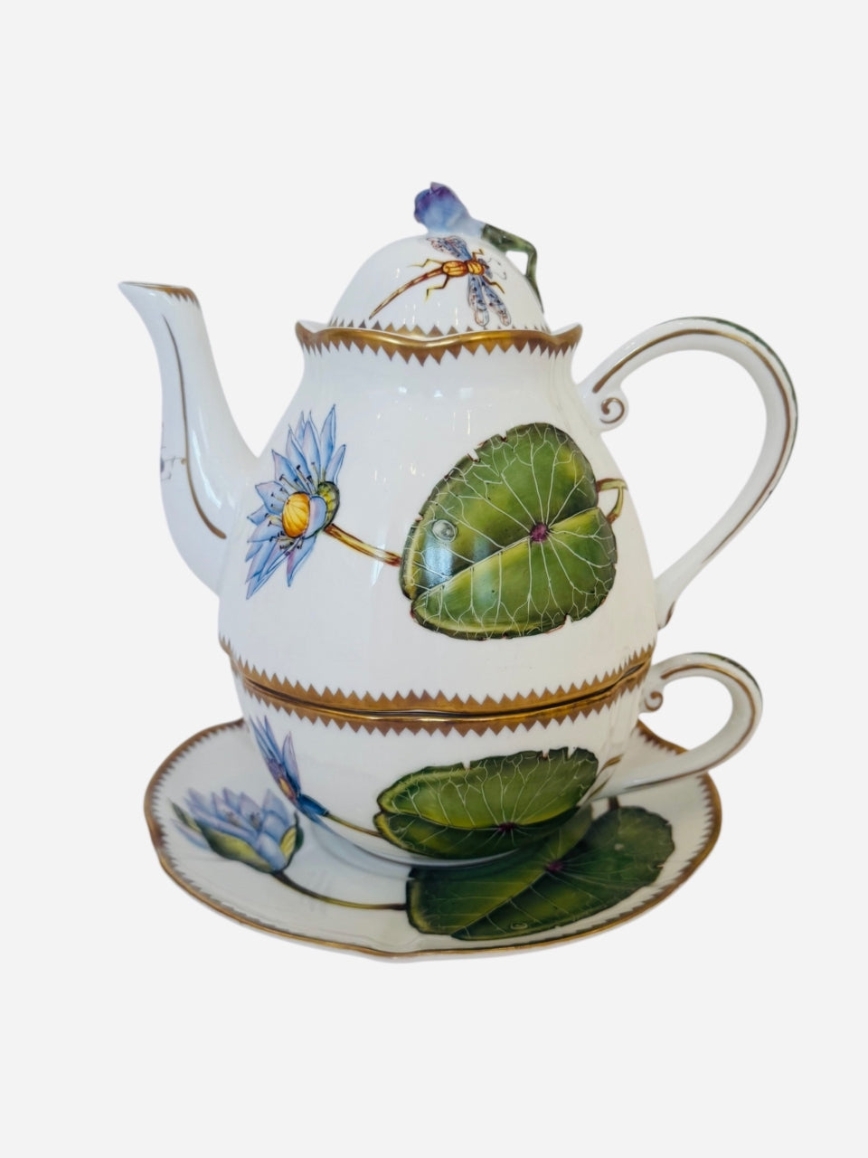 Teapot, Tea Cup, Tea Saucer Waterlily