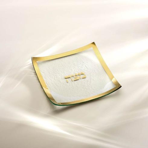 10 x 10" square matza plate