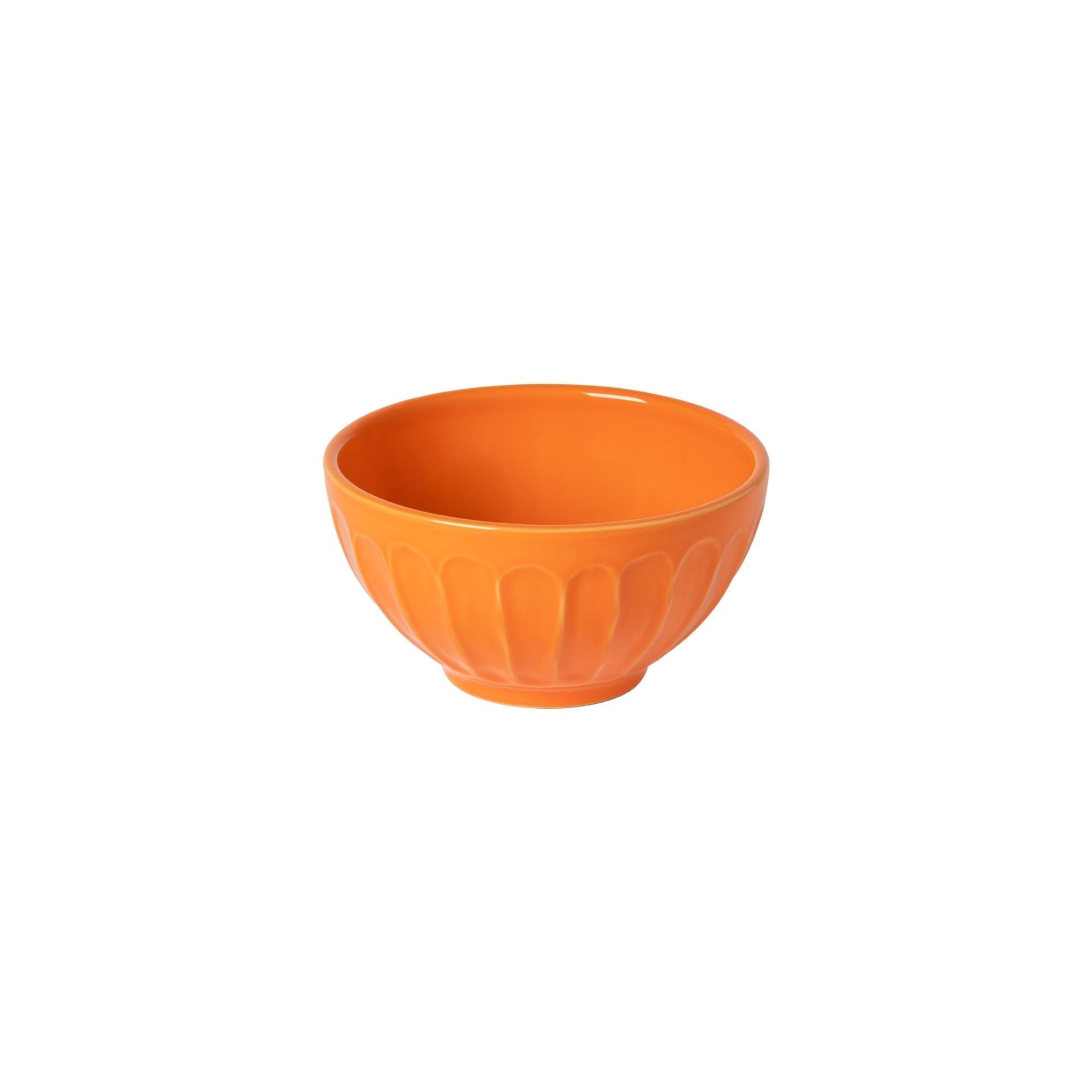 Set 4 latte bowls, Tangerine