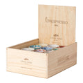 Wooden Box 24 Lungo Cups, Multicolor