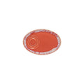 Oval saucer, Orange