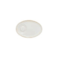 Oval saucer, White