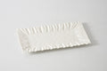 Rectangular Tray White Scallop