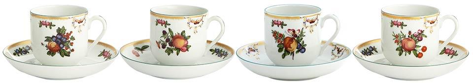 Cup & Saucer Set Of 4