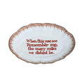 Remember Me Verse Tray