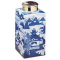 Blue Canton Tea Jar, Large