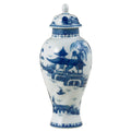 Blue Canton Small Covered Jar
