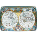 World Map Hondius Rectangular Tray, Large