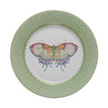 Apple Green Dessert Plate W/ Butterfly