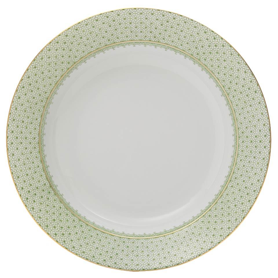 Apple Green Rim Soup Plate