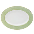 Apple Green Lace Oval Platter