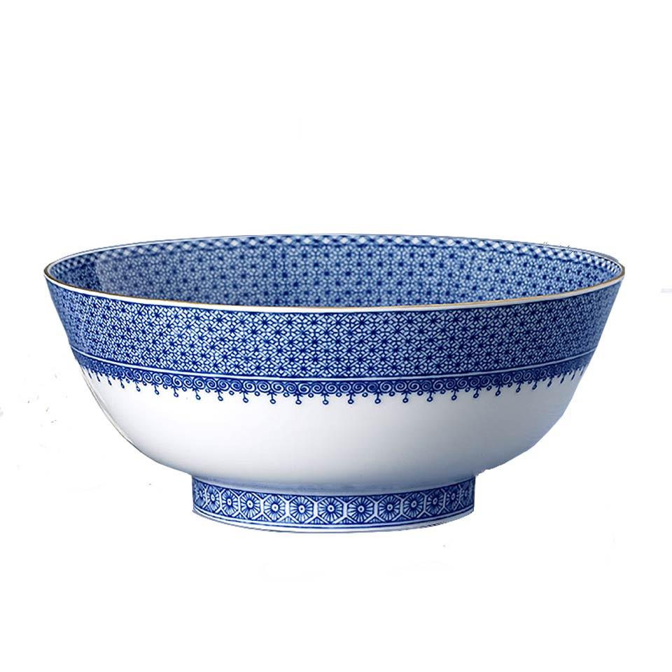 Blue Lace Round Bowl