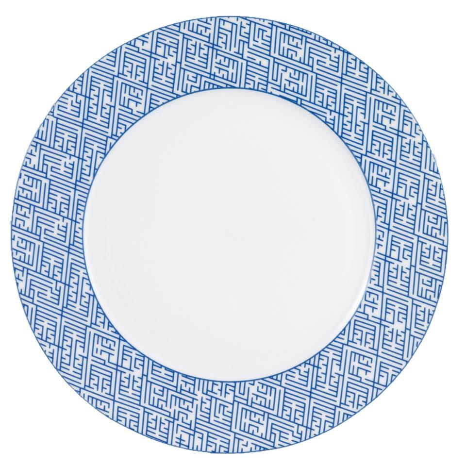 Labyrinth Service Plate  Blue