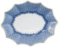 Blue Lace Fluted Tray, Medium