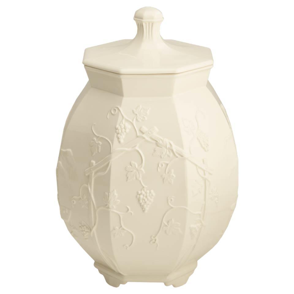 Creamware Oct.Urn With Cover