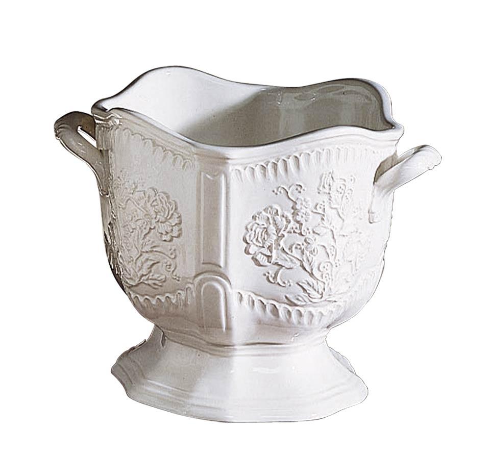 Round Embossed Cachepot