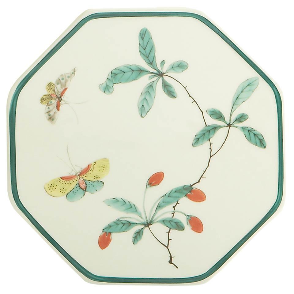 Famille Verte Octagonal Tile