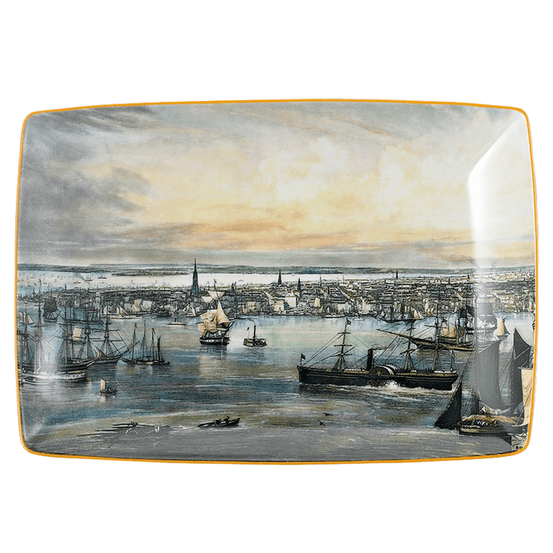 New York Harbor Rectangular Tray, Large