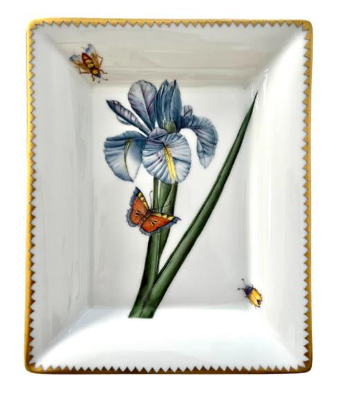Blue Iris Flower Tray