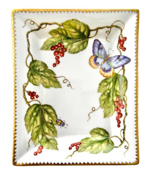 Red Berries Flower Tray