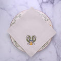 Medici Scroll, Cream (Multi) Large Napkin