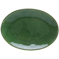 Oval platter, Forest green