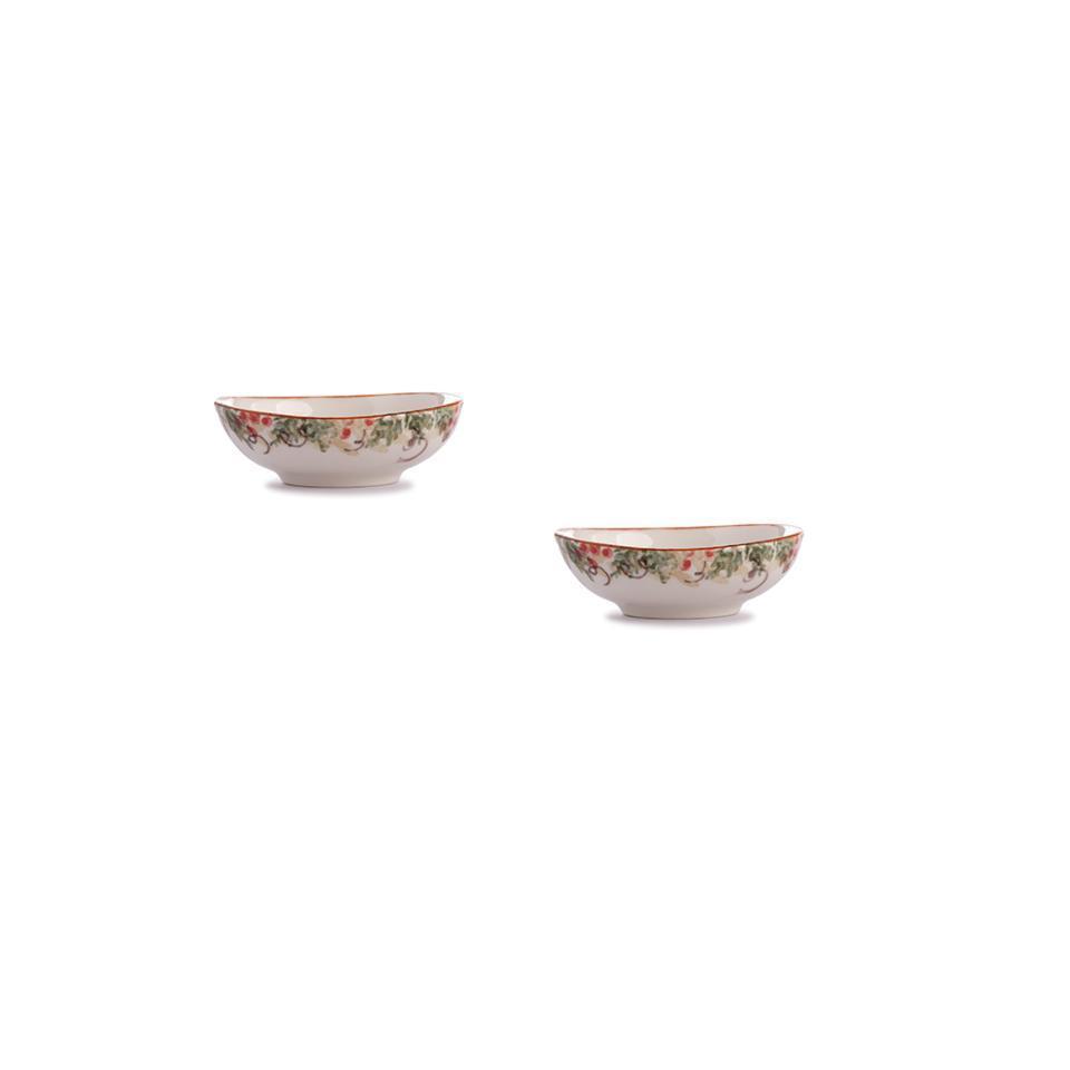Small Oval Bowl Set of 2