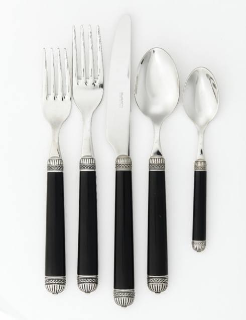 Nazare - Black 5pc Place Setting