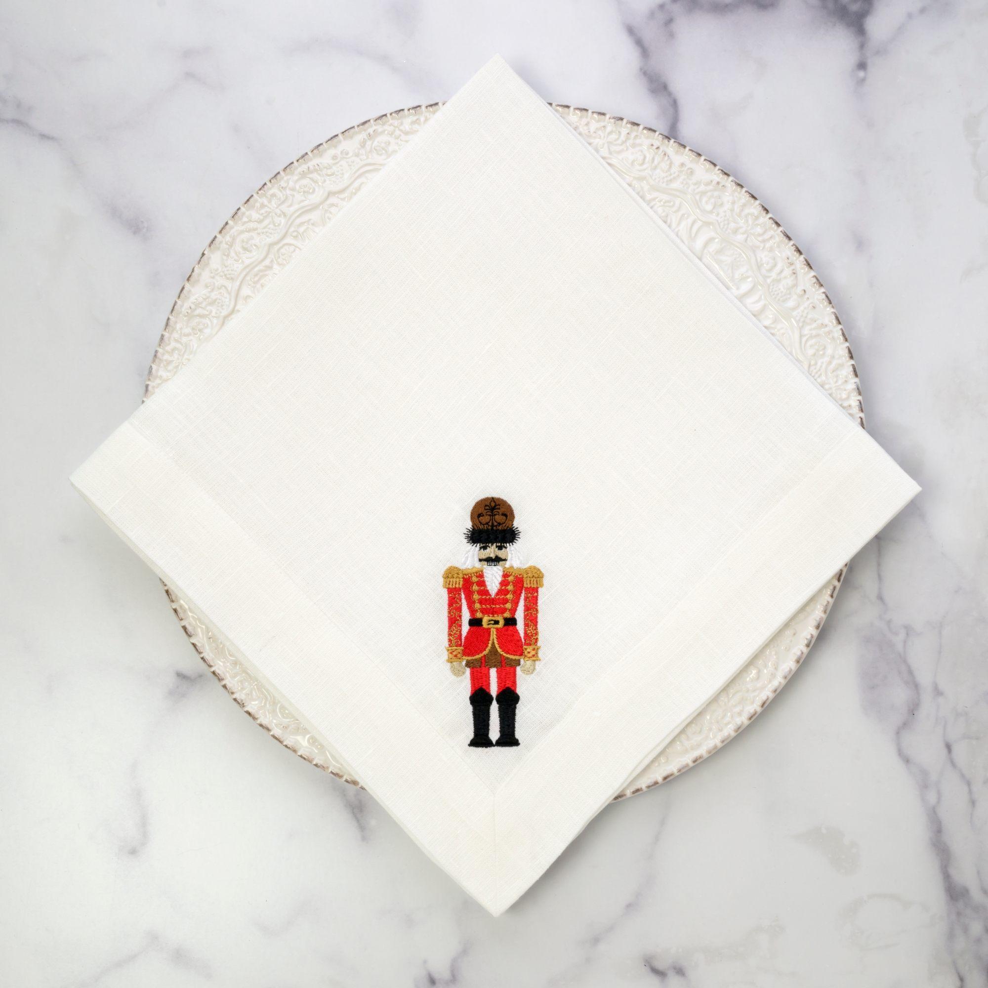 Nutcracker 2025, White (Multi) Large Napkin