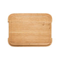 Oak Wood Cutting Board&amp;#x2f;Lid for Rect. Tray 16"