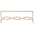 3 horizontal appetizer plate holder, Gold