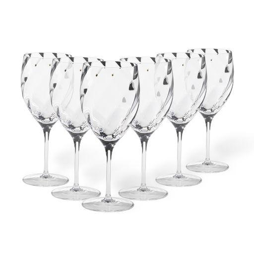 Set 6 water glasses, Clear