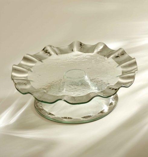 14" Pedestal Ruffle Cake Stand