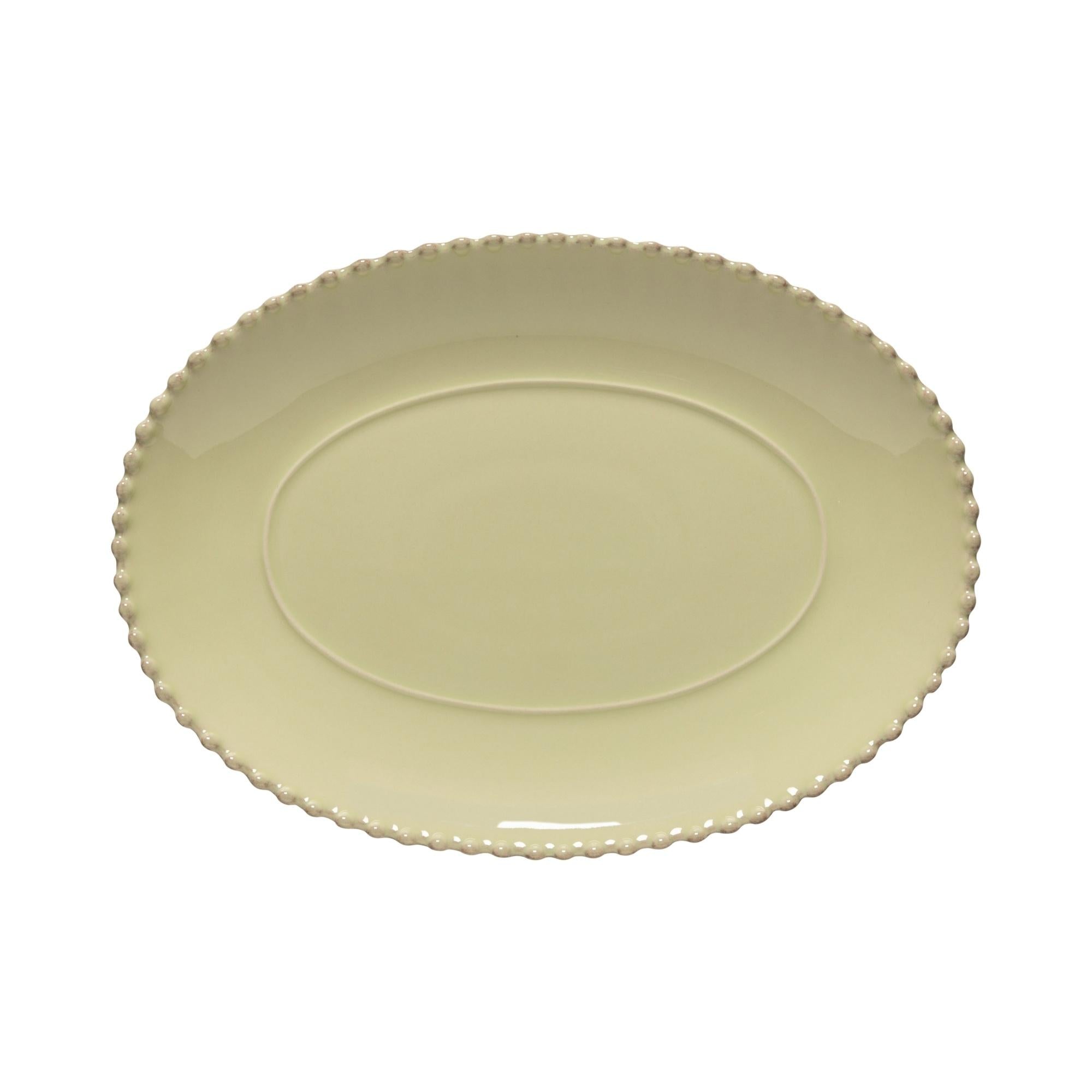 Oval platter, Lilly Green
