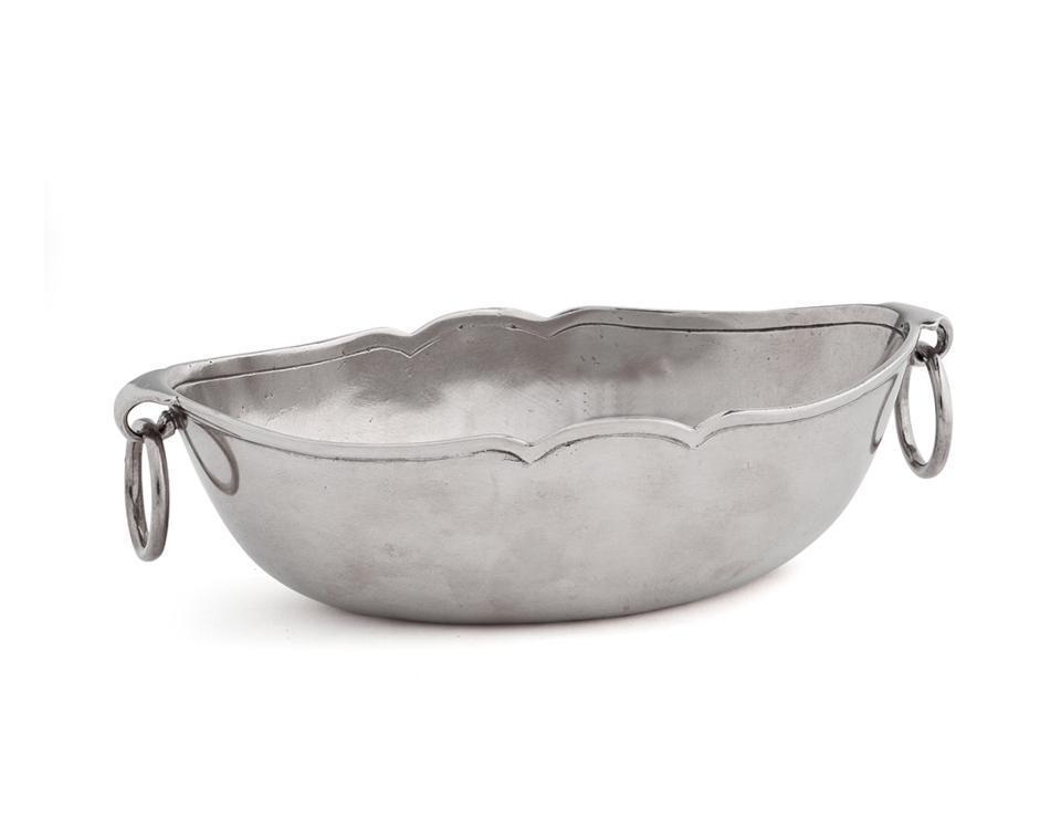 Oval Bowl with Rings