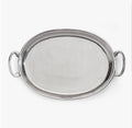 Peltro Medium Oval Tray w/Handles