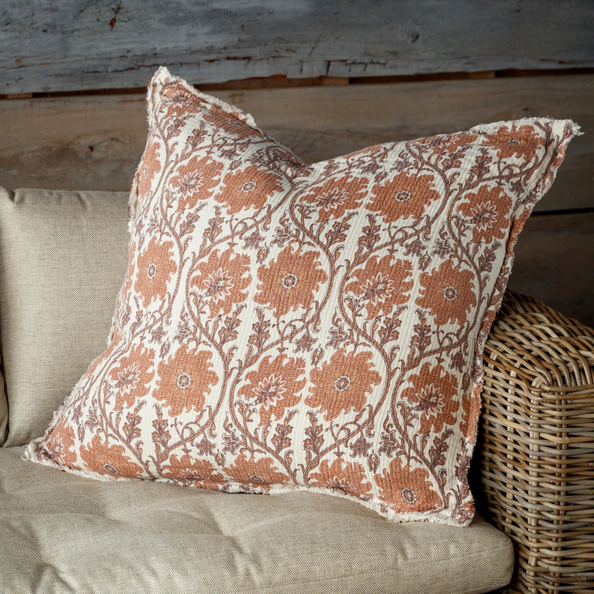Quince Botanical Print Pillow