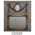 Trumeau Mirror with Antique Gold Swag