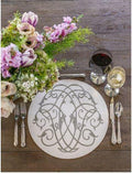 Palermo Baroque Placemat, Cream (Olive)