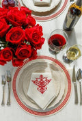 Palermo Perla Placemat, Cream (Red)
