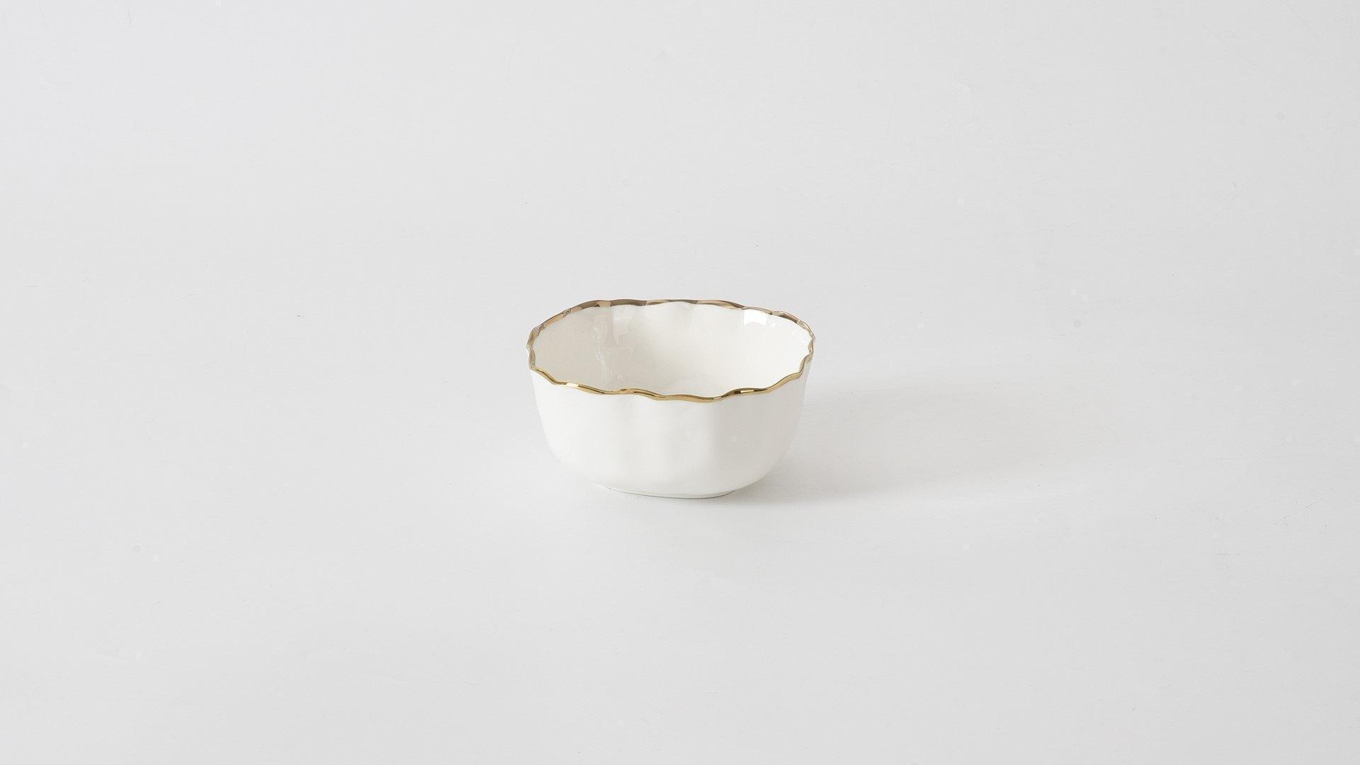 Snack Bowl white gold