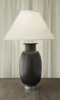 Vase Lamp Red & Black