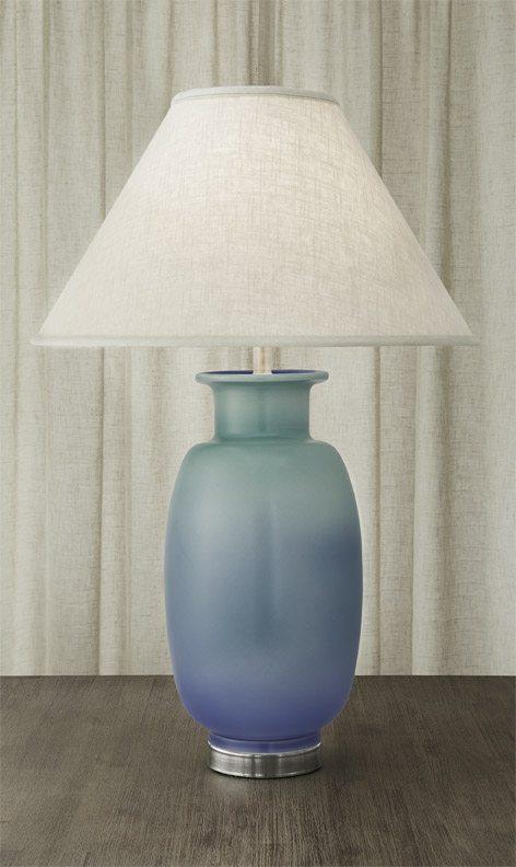 Vase Lamp Verdigris & Blue